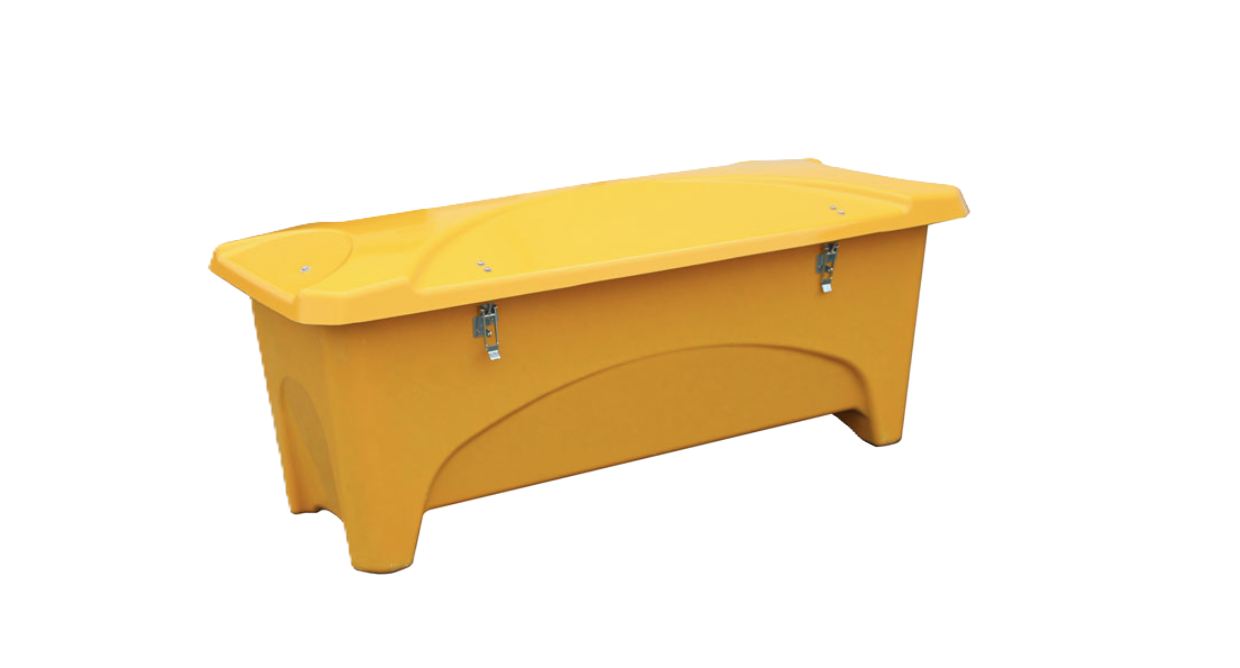 Redskapslåda 475L m gasdämpare /exenterlås GUL