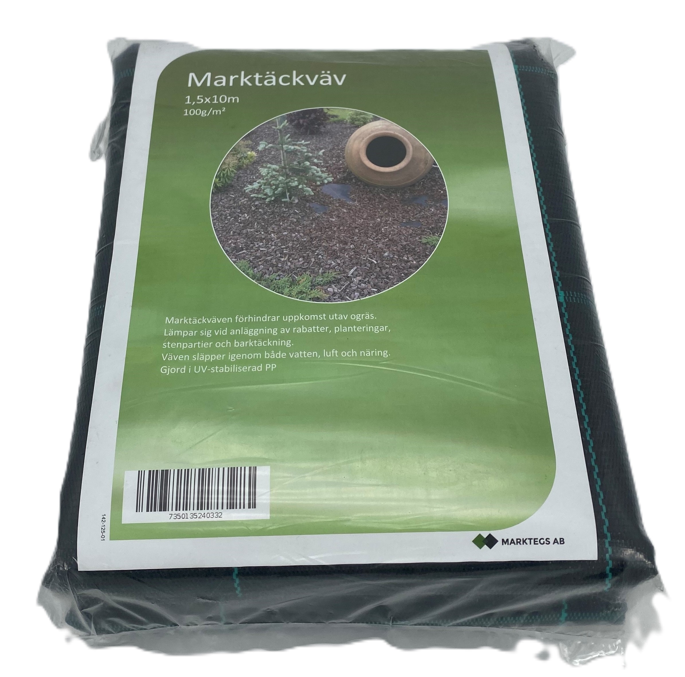 Markväv 1,50x10m 15 kvm 100g/kvm