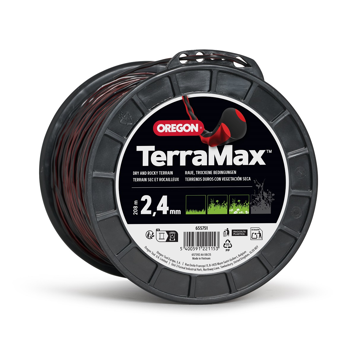 Trimmertråd TerraMax 2,4mm x 208m
