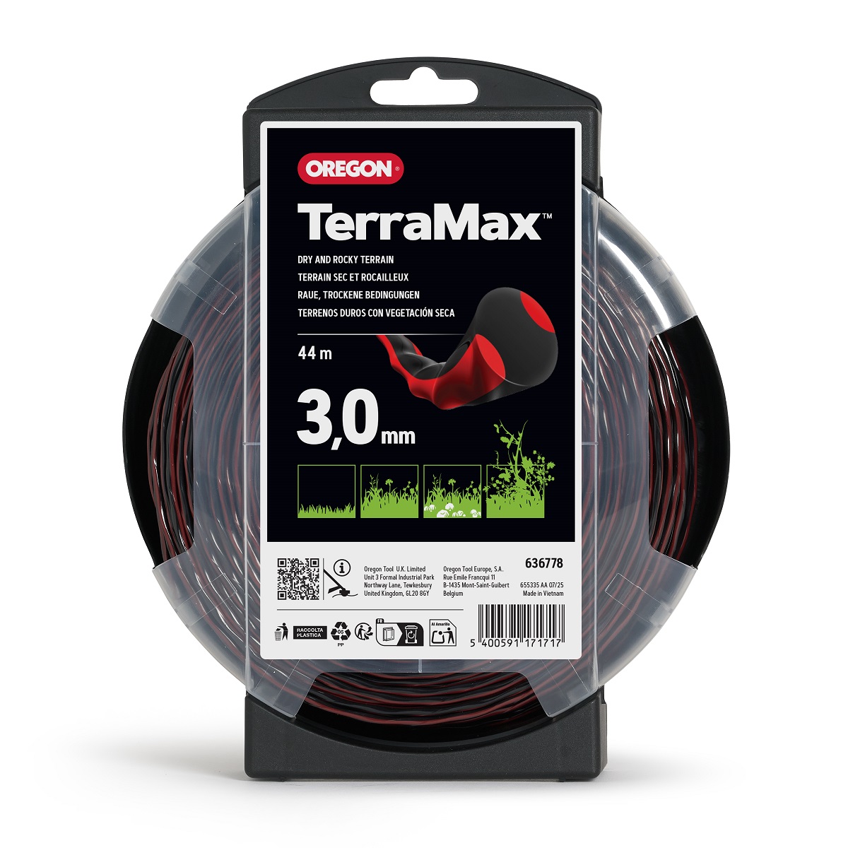 Trimmertråd TerraMax 3,0mm x 44 m
