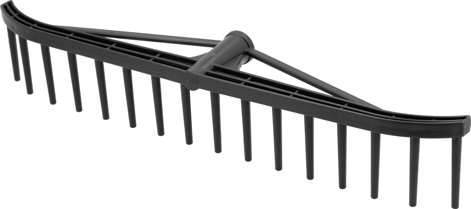 Hökratta 16 pinnar, svart plast 55cm
