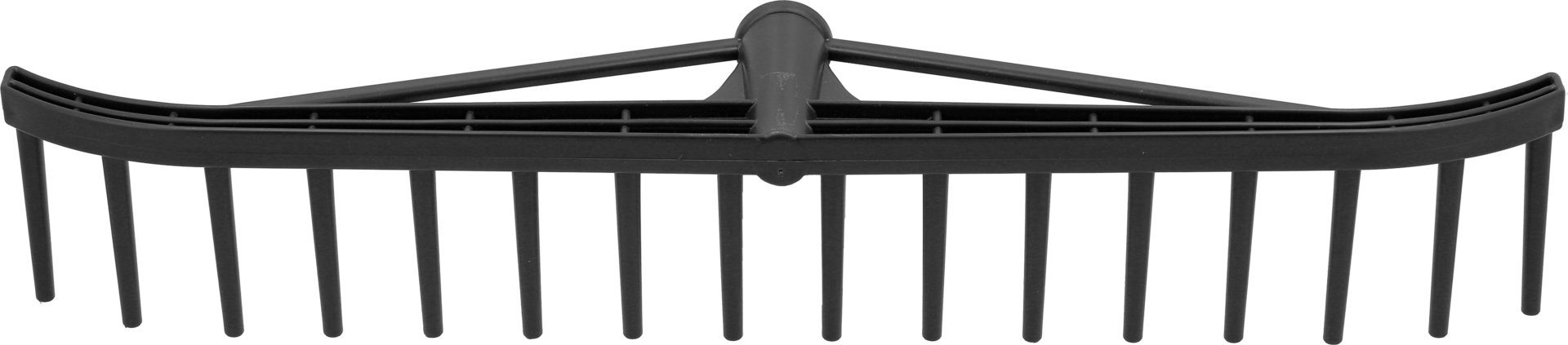 Hökratta 16 pinnar, svart plast 55cm