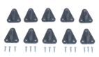 Fästkrok till lastnät med skruv (10-pack)