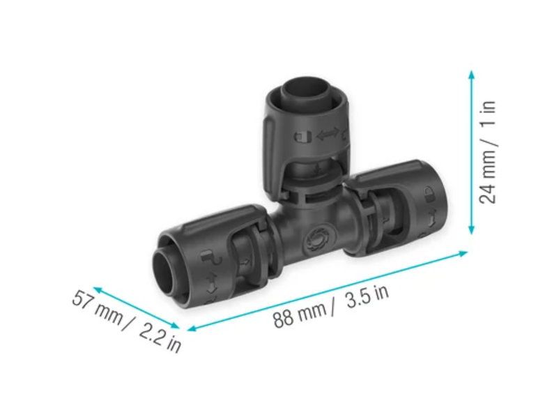 Gardena T-koppling 13 mm (1/2) (2 st)