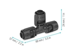 Gardena T-koppling 13 mm (1/2) (2 st)