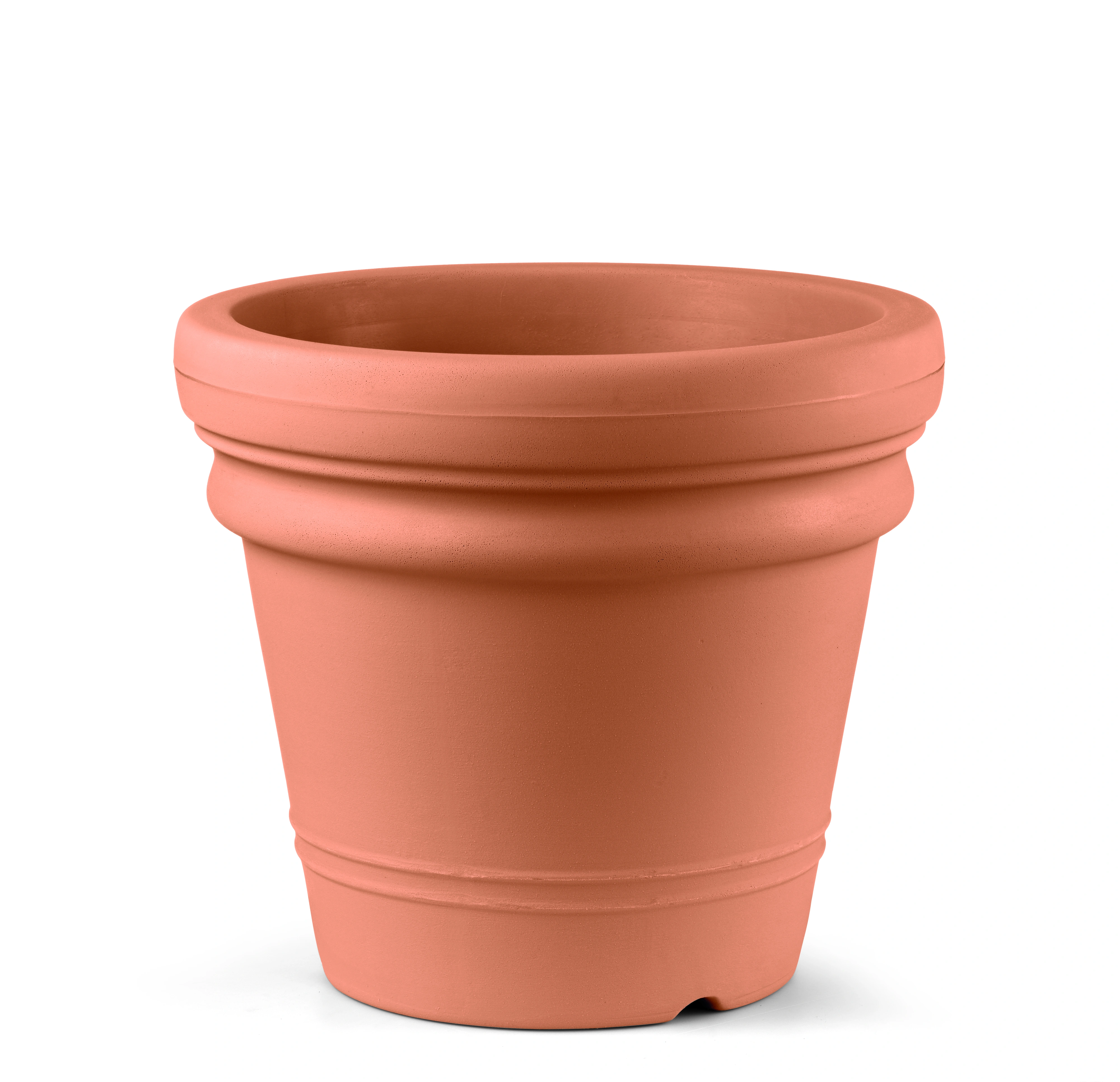 Vaso doppiobordo liscio ø 75cm, 193L, Terracotta