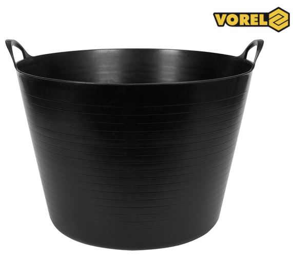 Lövkorg i flexibel plast 42L Svart