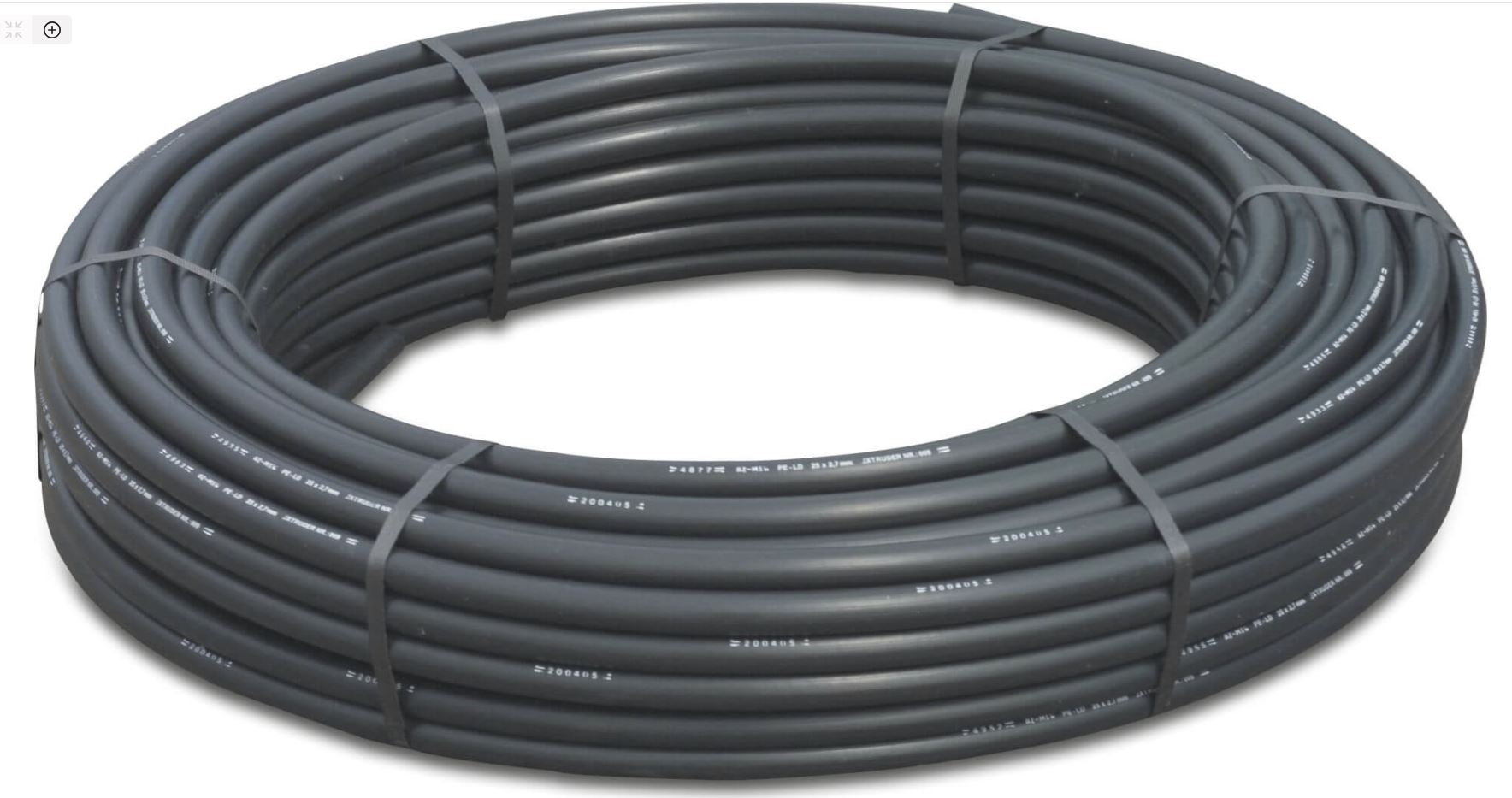 RB Matarslang Flex PE40 17,5 mmx2,5mm 5,5bar svart 30m