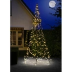 Fairybell Ljusgran Std 4m-864 LED (varmvit), med stolpe