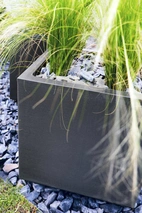 Vaso cubo Matheria 40x40cm, 35L, Antracit