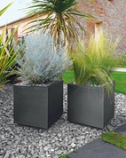 Vaso cubo Matheria 40x40cm, 35L, Antracit