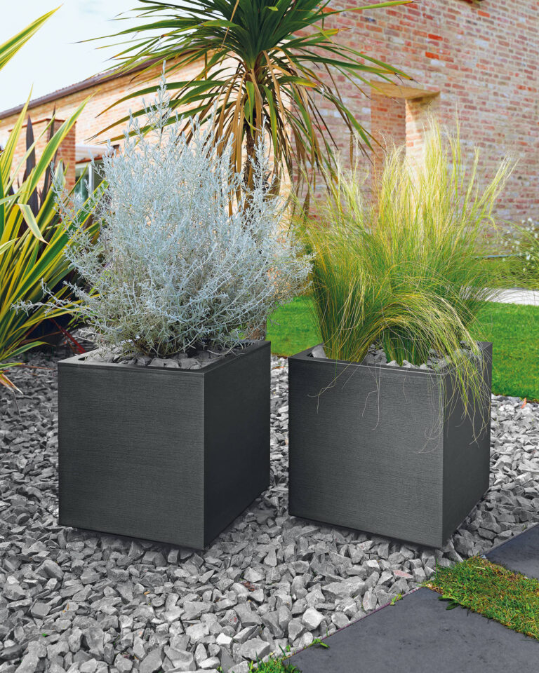 Vaso cubo Matheria 40x40cm, 35L, Antracit