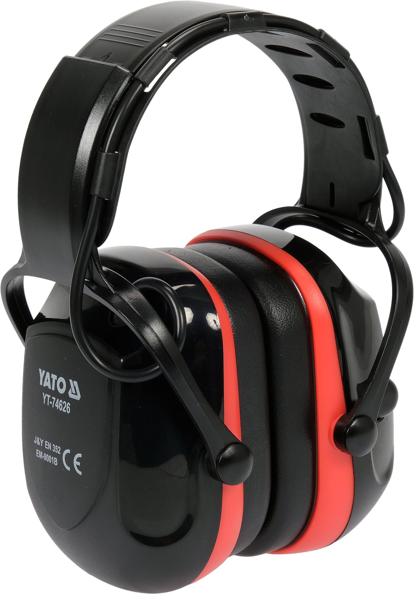 Hörselskydd med Bluetooth, svart/röda, med bygel (SNR-29 db)