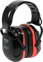 Hörselskydd med Bluetooth, svart/röda, med bygel (SNR-29 db)