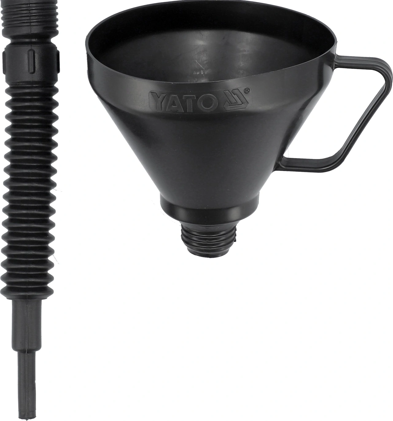 Tratt med böjbar pip 150mm