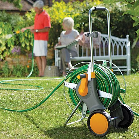 Slangvagn Pro för 90 meter slang - Metall