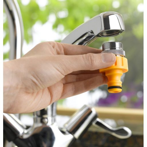 Krankoppling inklusive M24 perlator till handfat