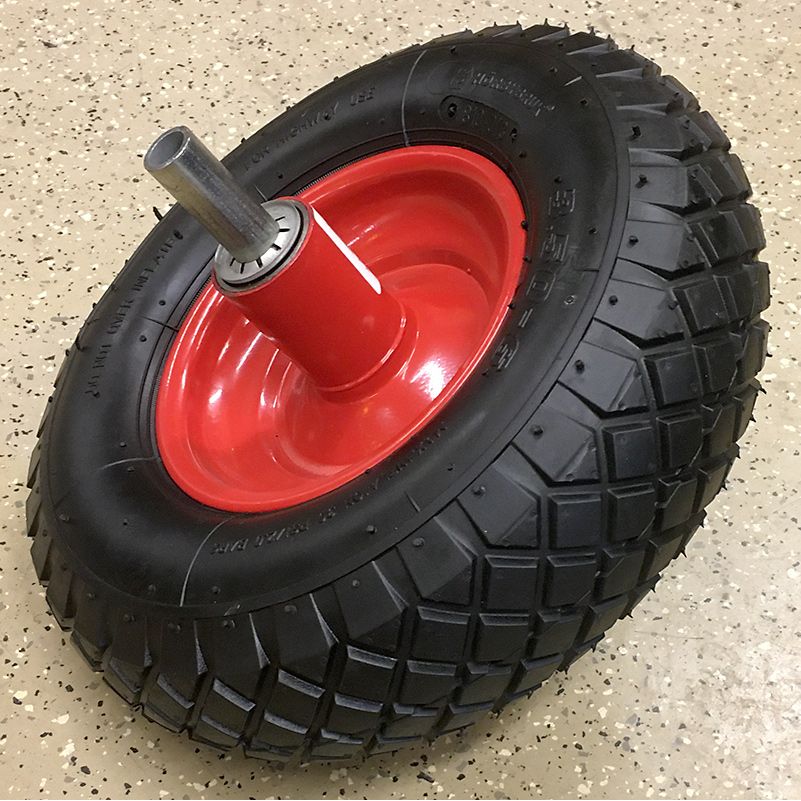 Hjul inkl axel till Murbrukskärra (1144)