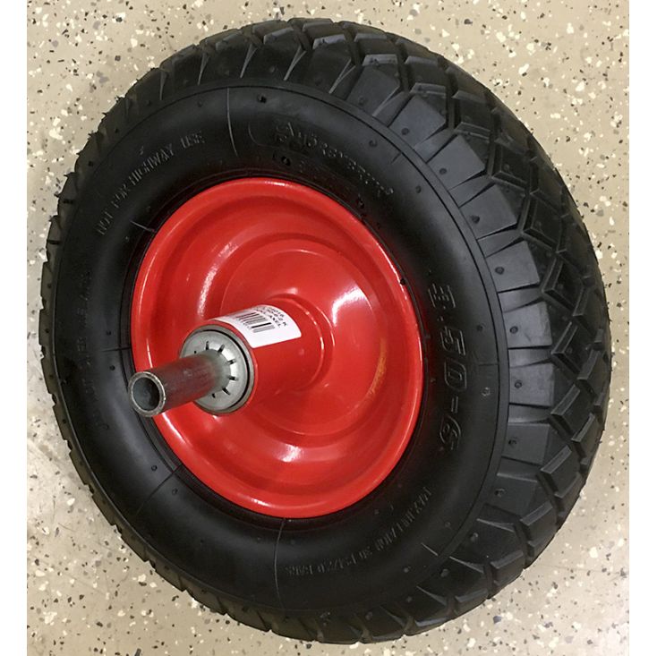 Hjul inkl axel till Murbrukskärra (1144)