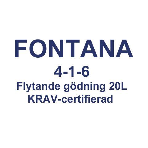 Fontana 4-0,5-5, Flytande kravgodkänd gödning - 20L