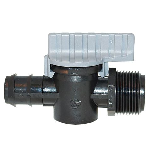 Kulventil PE, slanganslutning 16mm x R20