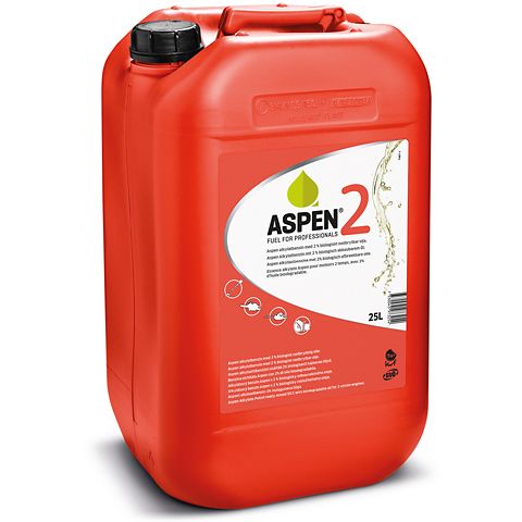 Aspen alkylatbensin 2-takt 25L Röd dunk