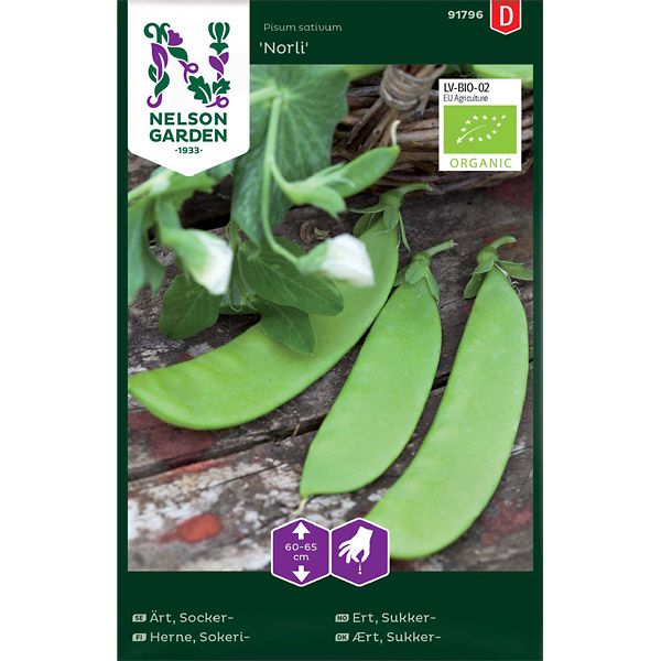 Ärt, Socker-, Norli, låg, Organic, v26