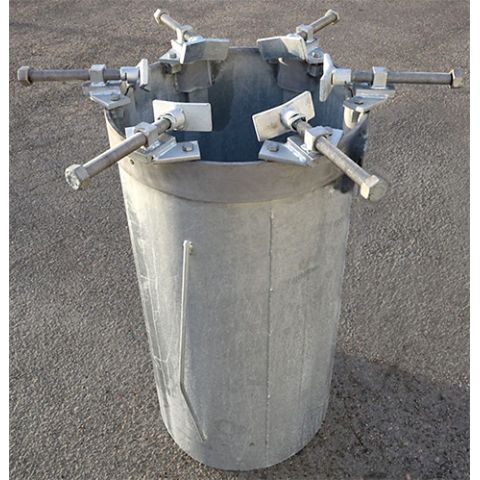 Julgransfot för fastgjutning Ø150mm, galvad utan elplint