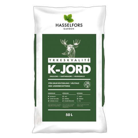 Hasselfors K-jord 50L (endast hel pall)