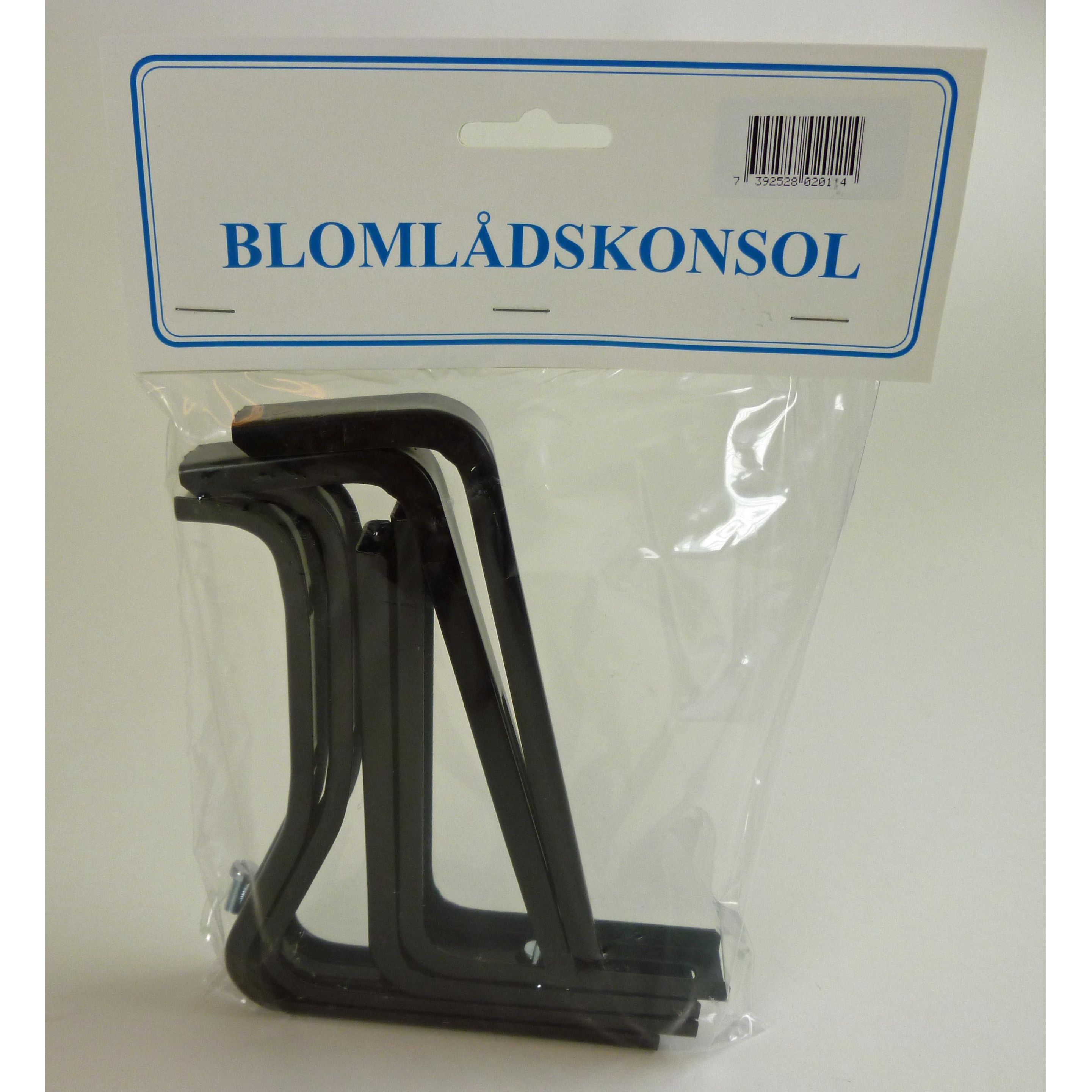 Konsol svart smide (par)