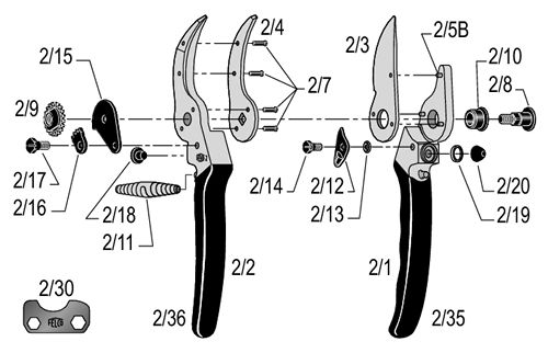 Rep.sats  Felco 2,6,7,8,11,12,13,19,6CC, 8CC, 50,51