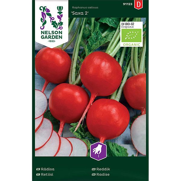 Rädisa, Saxa 2, rund, Organic, v30