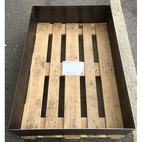 Pallkrage i Corten 120x80x25