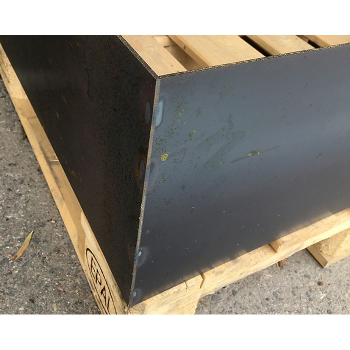 Pallkrage i Corten 120x80x25