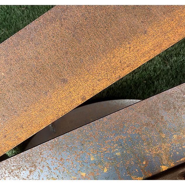 Pallkrage i Corten 120x80x25