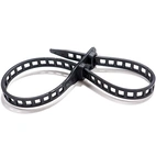 Softbinder 7/180mm, 4 pin/pack, svart