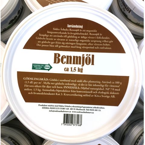 Benmjöl 7-9-0 1,5 kg KRAV