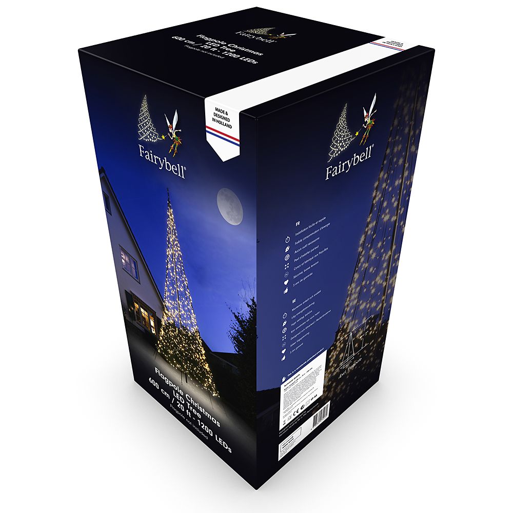 Fairybell Ljusgran LED (varmvit), utan stolpe