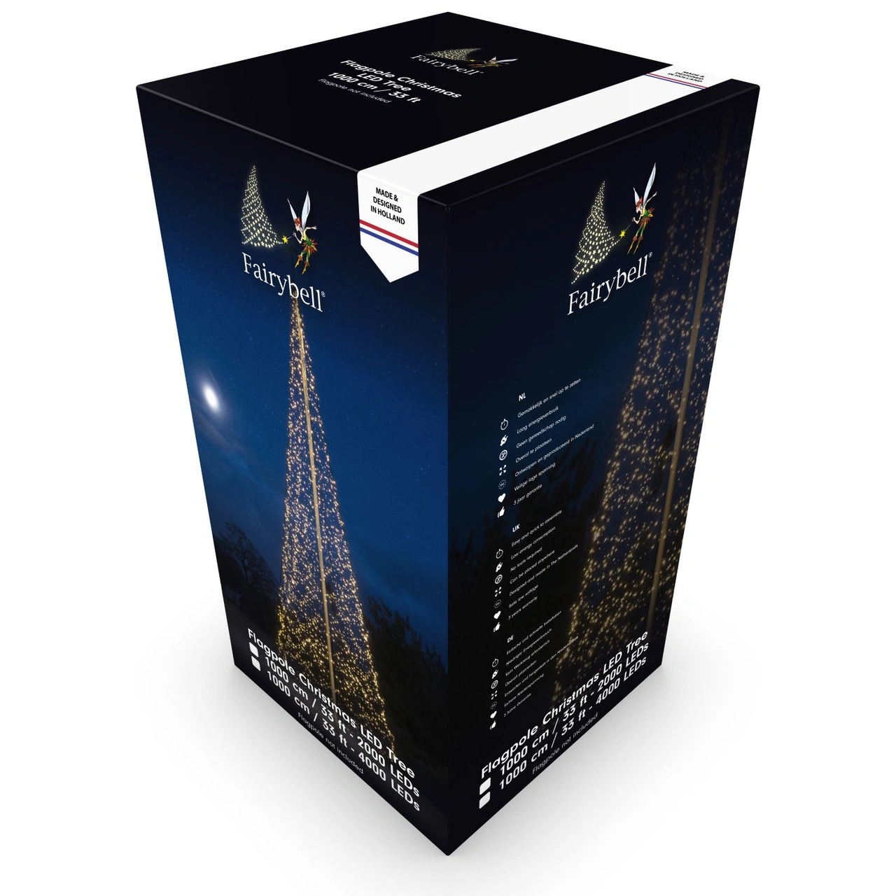 Fairybell Ljusgran LED (varmvit), utan stolpe