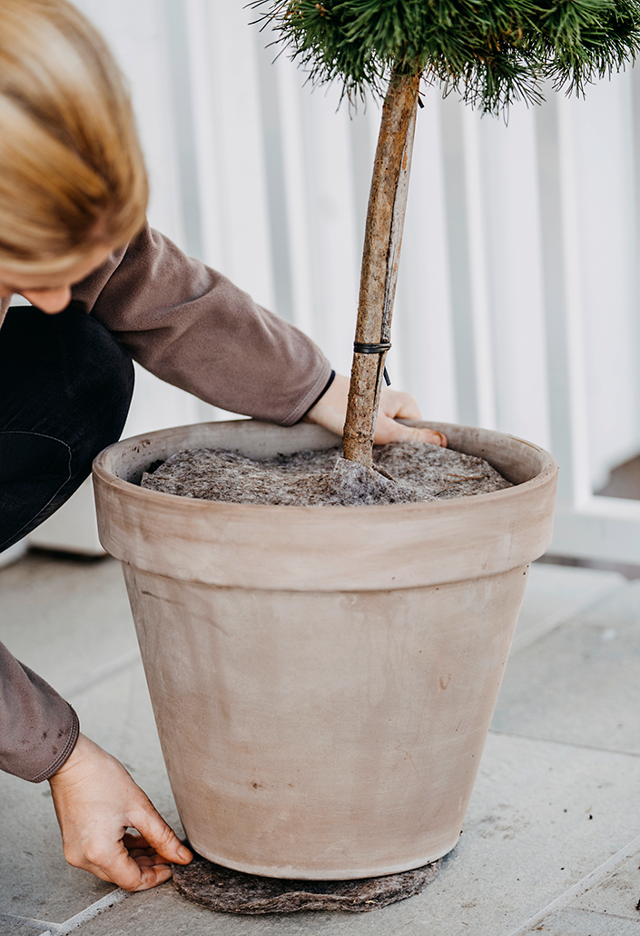 Skyddsmatta ull Ø21cm 2st