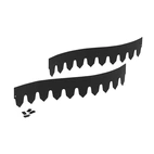 Hasselfors Trädgårdskant 1000mm 4-p