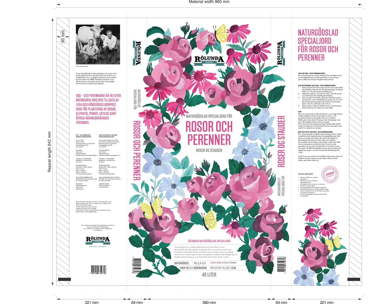 Rölunda Rosjord & Perenner 40L