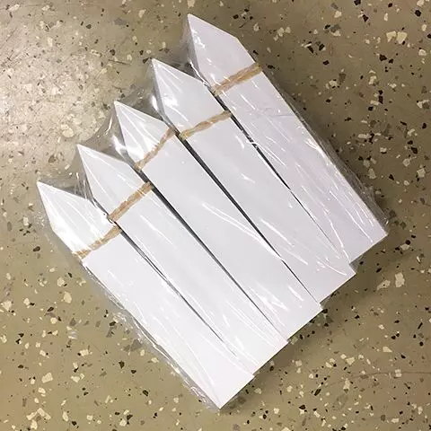 Sticketikett 12x2cm 500st vit