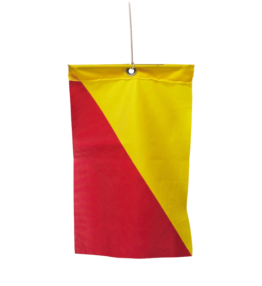 Varningsflagga vid transport av utskjutande last