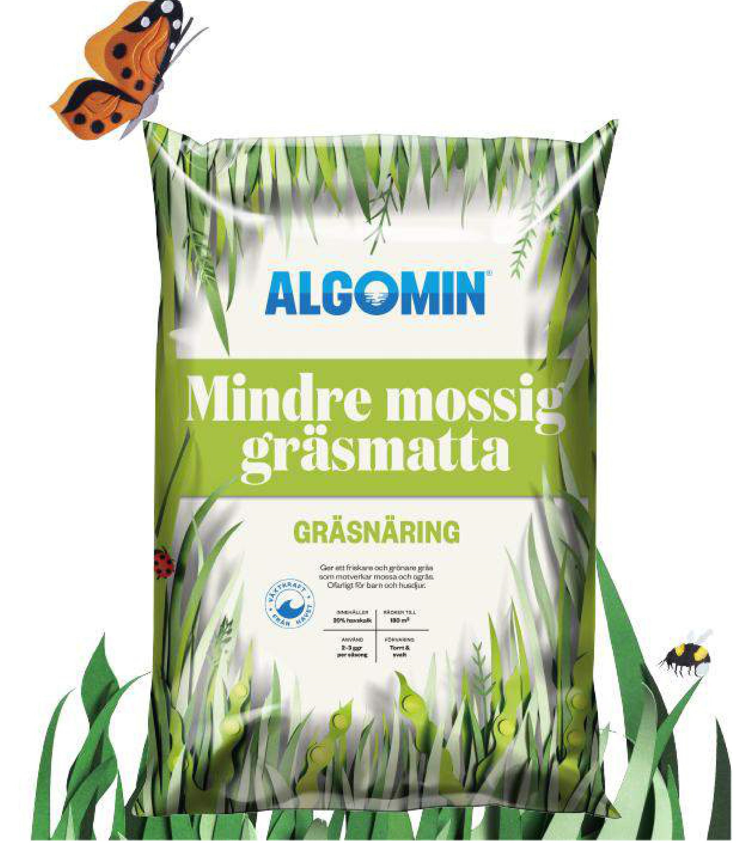 Algomin Mindre Mossig Gräsmatta