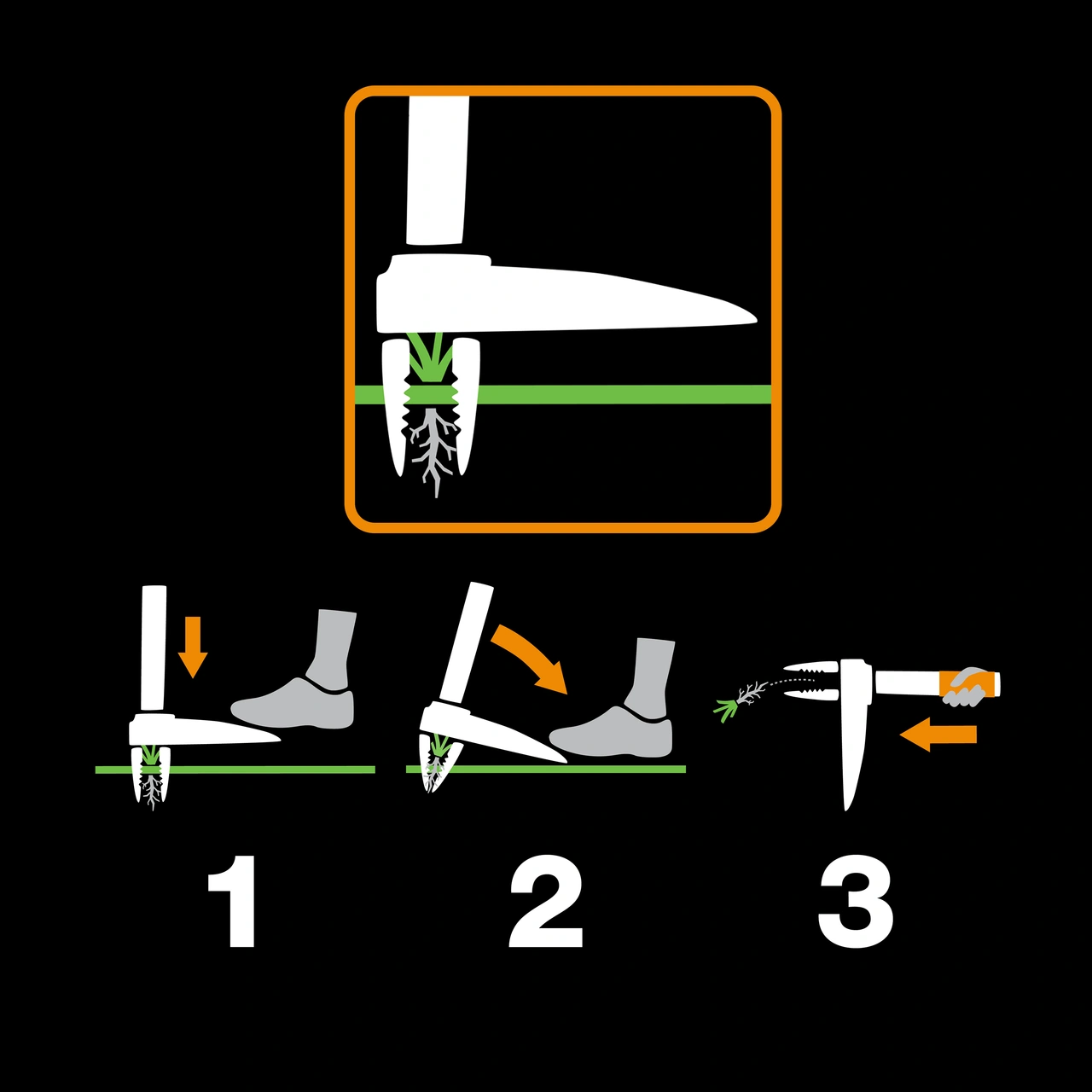 Fiskars Ogräsupptagare m teleskopskaft