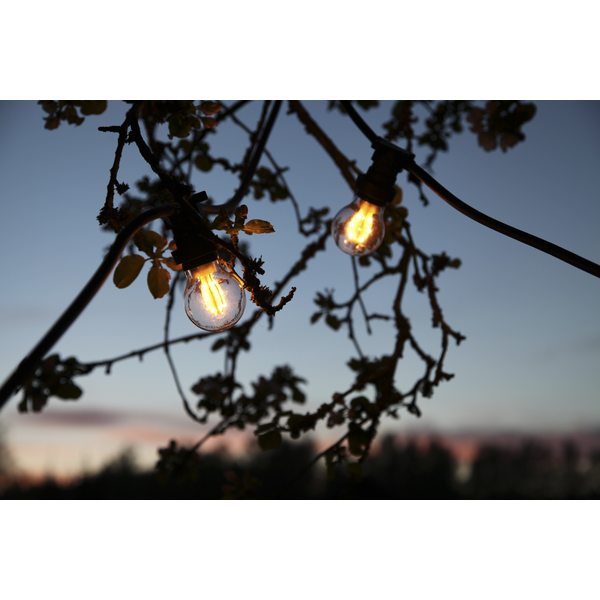 Connecta Ljusslinga E27 för 10 lamp, cc75cm svart