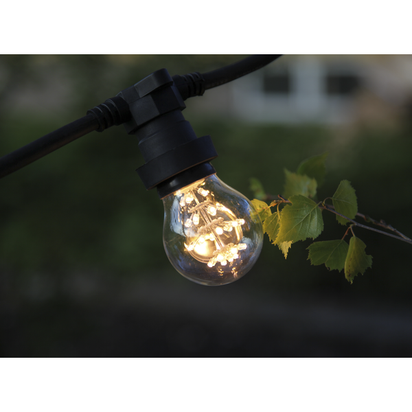 Connecta Ljusslinga E27 för 10 lamp, cc75cm svart