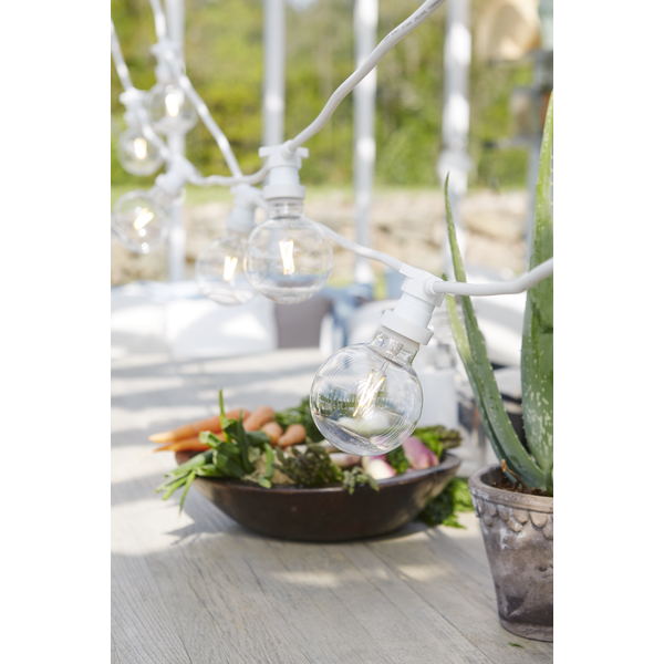 Connecta Ljusslinga E27 för 10 lampor 75cm cc, vit