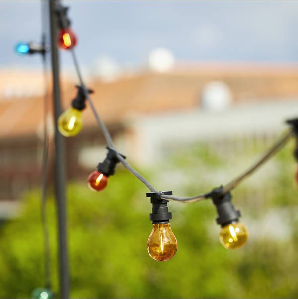 Connecta Ljusslinga E27 för 10 lamp, cc75cm svart